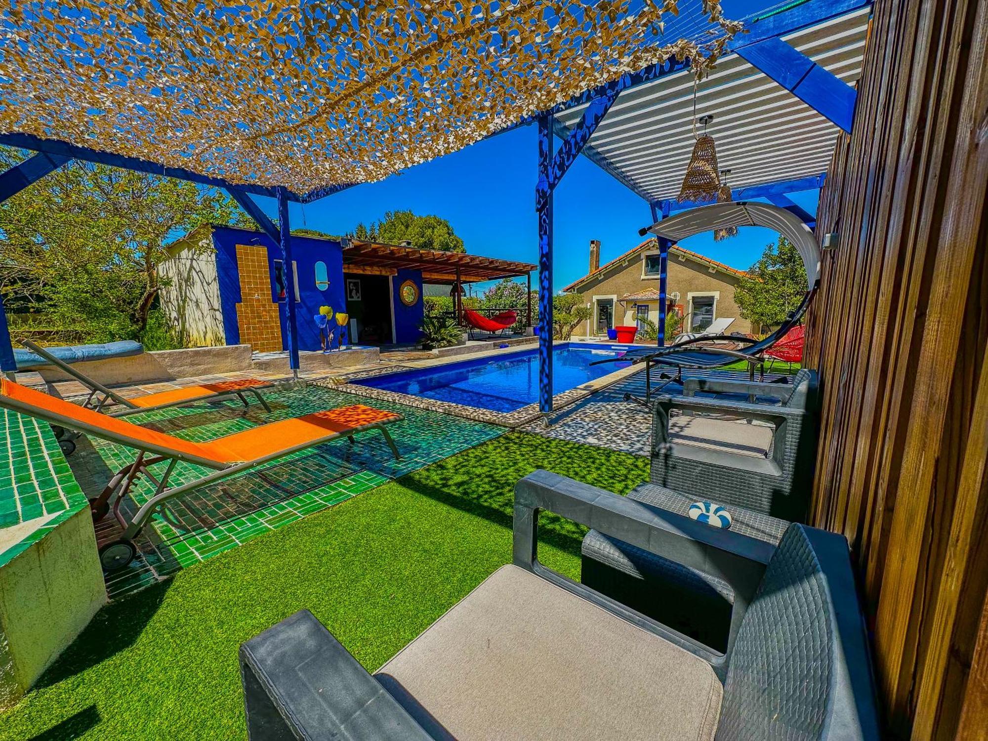 Villa Loft Modern Avec Jardin Piscine Et Pool House Lavalette Exterior foto