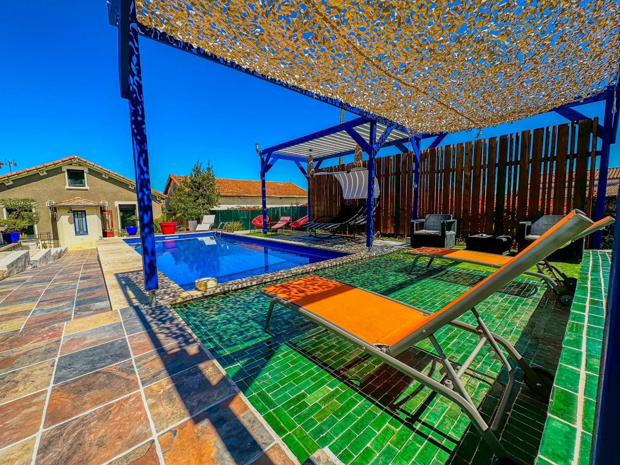 Villa Loft Modern Avec Jardin Piscine Et Pool House Lavalette Exterior foto