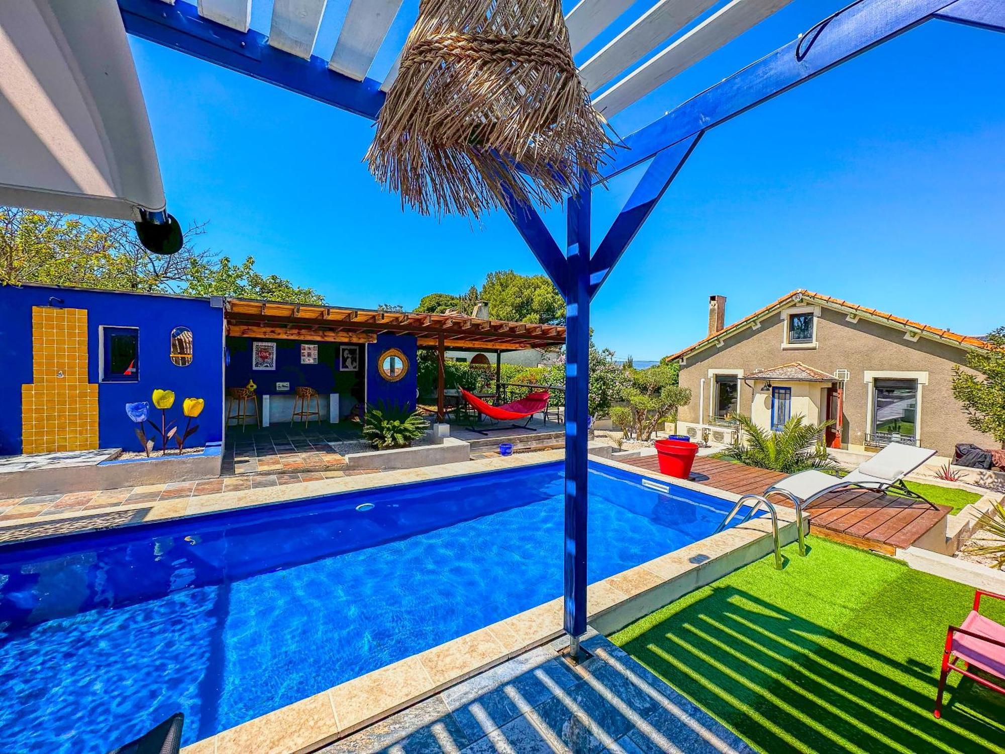 Villa Loft Modern Avec Jardin Piscine Et Pool House Lavalette Exterior foto